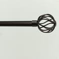 thumbnail image 6 of Exclusive Home Ogee 1" Curtain Rod and Finial Set, Matte Bronze, Adjustable 36"-72", 6 of 6