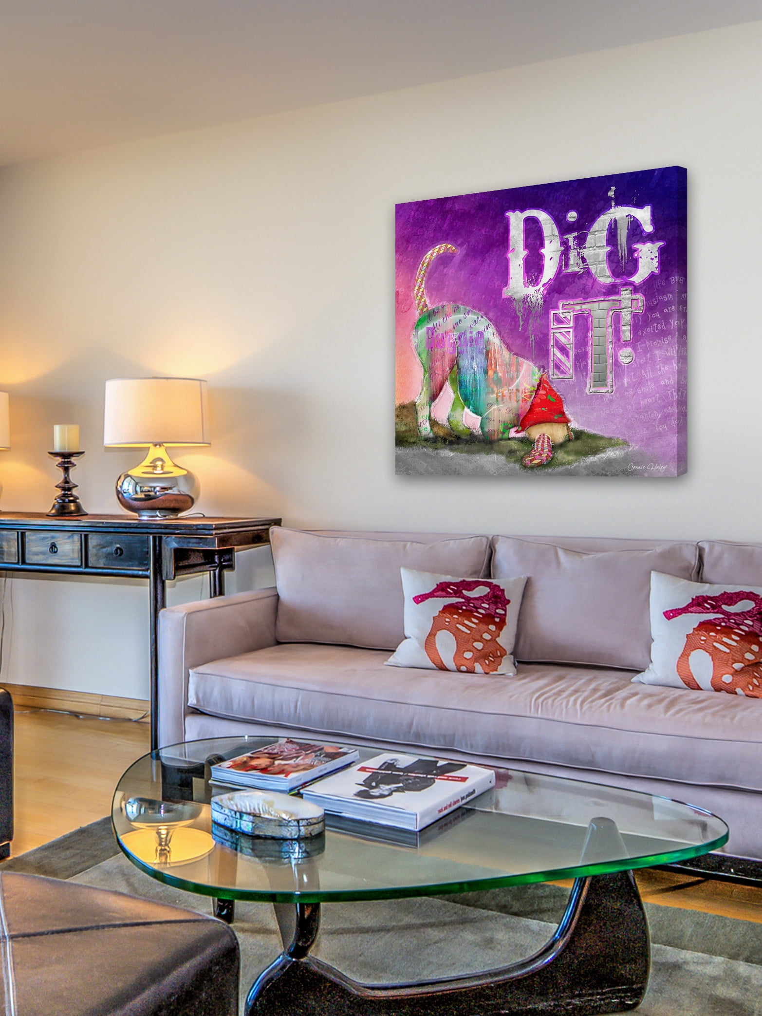 "Dig It" Painting Print on Wrapped Canvas