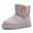 Purple, variant on Balabala Girls Snow Boots – Warm Winter Boots with Faux Fur, Suede Water-Resistant Mini Boots for Kids