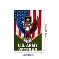 thumbnail image 4 of AMHNF U.S. Army Veteran Garden Flag, Linen, for Spring Summer Home Outdoor Garden Yard Door Decor 12x18 inch, 4 of 5