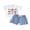Blue, variant on BemeyourBBs 2Pcs Toddler Baby Boy Summer Outfits Infant Baby Boys Clothes 2T 3T 4T 5T Short Sleeve Excavator Car Truck Print T-Shirt Shorts Set
