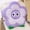 Purple, variant on Flower Plush Throw Pillow Soft Petal Decorative Floor Cushion for Bedroom and Aesthetic Living Room Decor 16" Purple