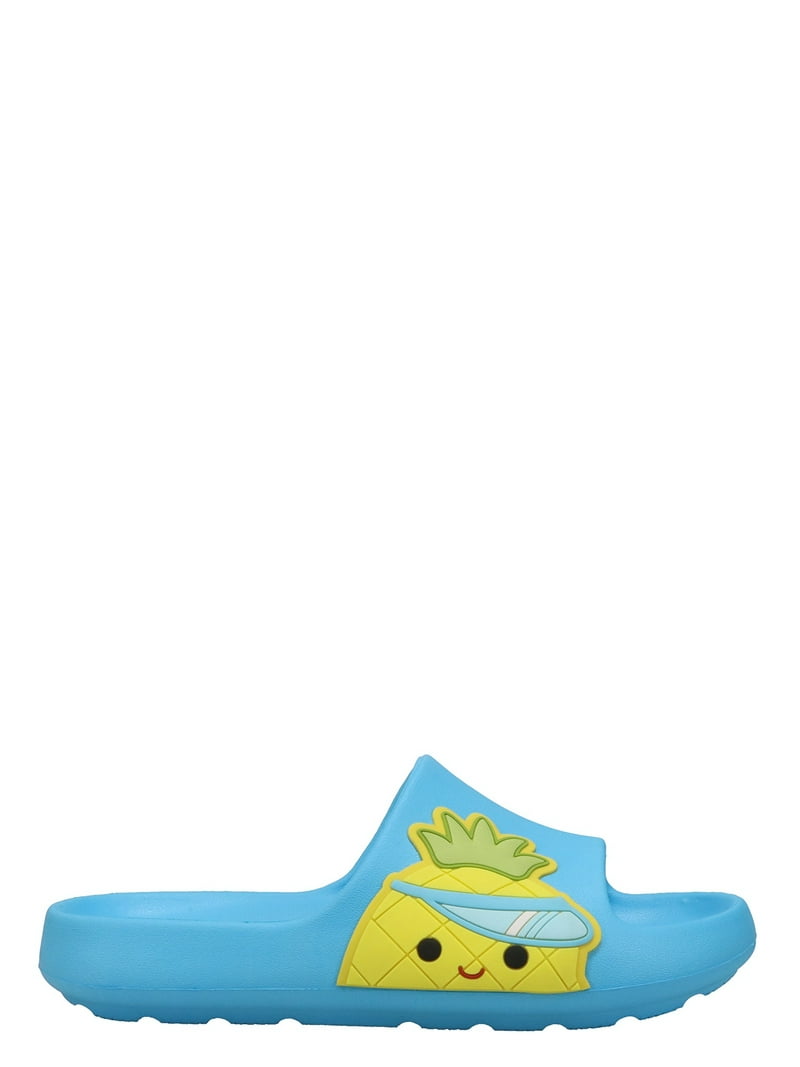sale★アニマルスクールバス(綿麻)水色②★巾着小 Squishmallows Women's Maui the Pineapple Casual Molded Teal Slide