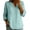Light Blue, variant on Paiwinds Women's Henley Shirts, Casual 3/4 Rolled Sleeve V Neck Button Down Tunic Tops, Loose Fit Casual Pullover Shirts for Women