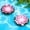 White, variant on Set of 2 Solar Floating Flower Lights - Pink