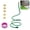 Green, variant on 3-Way Standing Mister for Outside Patio, Leak-Proof Flexible Misting Cooling System with Brass Nozzles, Portable Outdoor Hose Mister Attachment for Umbrella, Deck, Greenhouse, Chicken Coop
