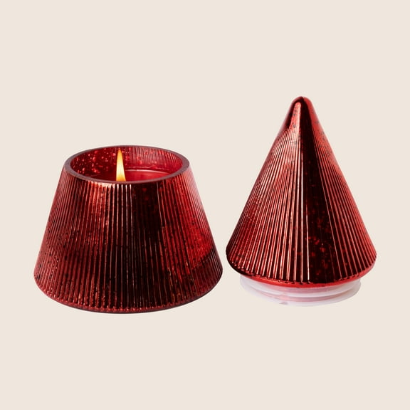 SMELL OF CHRISTMAS Aromatique Red Tree 8oz Scented Jar Candle