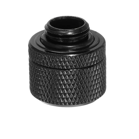 Hose Fitting Quick Connector Set G1/4 22x23mm for Water Cooling System Black 1pcs