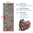 thumbnail image 2 of Green Geometric Diamond Pattern Hot Yoga Mat Towel Non Slip for Hot Yoga - Quick-Drying Yoga Mat Cover with 4 Corner Pockets with Travel Bag - Hot Yoga Towel Non Slip 70"x26", 2 of 6