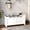 White, variant on 39.4" Storage Chest, Wooden Lift-Top Bench Trunk with 2 Hinges, Shoe Bench Organizer, Black