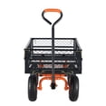 thumbnail image 6 of Chateauy Heavy-Duty Metal Garden Dump Cart, 880Lbs Capacity Dual-Function Handle with 10" Wheels Easy Assembly, 6 of 6