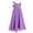 Lavender, variant on Aislor Kids Girls Chiffon Lace Sleeveless Wedding Bridesmaid Flower Dress Long Maxi Party Gown