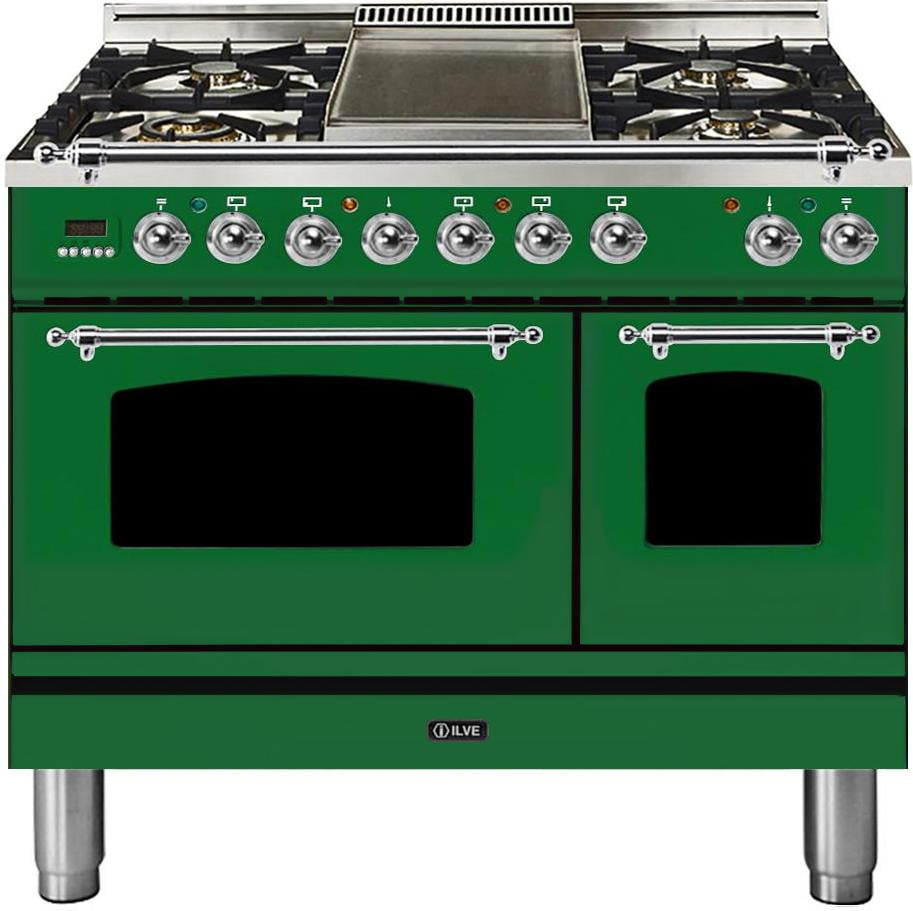 Ilve UPDN100FDMPVSX Nostalgie Series 40 Inch Dual Fuel Convection