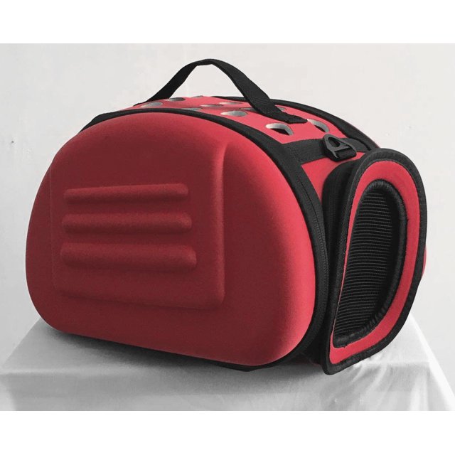 Bolsa para mascotas plegable de color sólido Bolsa para gatos transpirable Mochila portátil para mascotas