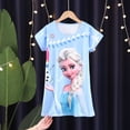 thumbnail image 2 of Frozen Princess Elsa Camisón para niñas Verano Manga corta Estilo fino Pijamas para niños Falda Pijamas Pijama Stitch Pajamas14 altura 125-135 cm Gao Jinjia LED, 2 of 2
