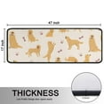 thumbnail image 5 of Kitchen Rugs Sets Of 2,Golden Retriever with Bones and Paws Anti Fatigue Kitchen Mat Rugs Non Slip Washable,Decorative Kitchen Floor Mats for Kitchen,Sink,Laundry,17"x47"+17"x47", 5 of 5