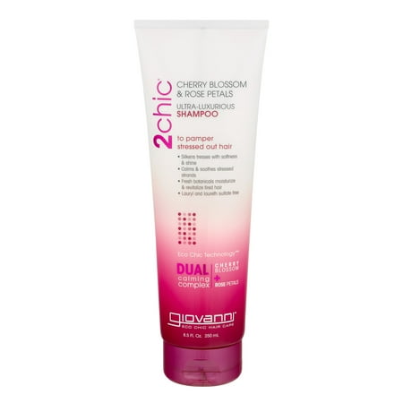 - Giovanni 2chic Ultra-Luxurious Shampoo Cherry Blossom & Rose Petals, 8.5 fl oz