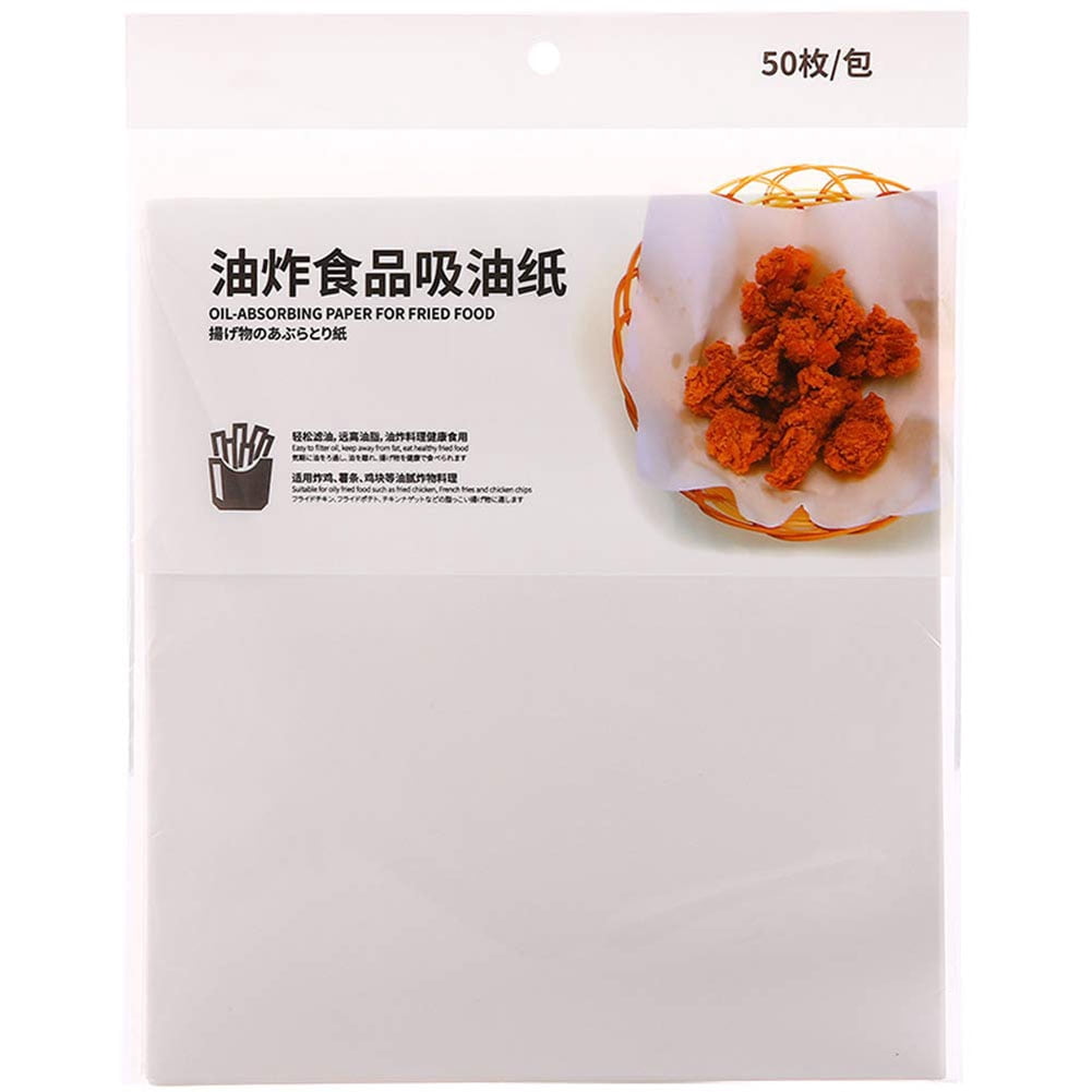 50PCS Absorbeurs de Graisse de Papier Absorbant l'Huile pour des Aliments Frits Sains