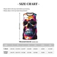 thumbnail image 4 of Sikiie Colorful Skull Basketball Jersey Reversible Men's Mesh Athletic Sports Shirts Training Practice S-4XLMedium, 4 of 6