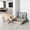 Gray, variant on FeiFu Dog Potty Tray,Pet Pee Mesh Potty with Splash Wall,Indoor Dog Training Toilet Tray, Pet Litter Box,Portable Pee Pad Holder for Small and Medium, Easy to Clean
