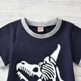 thumbnail image 6 of URMAGIC Toddler Kid Boy Summer Outfits Dinosaur Shirt Top Short Pants Clothes Sets 1-6 Years, 6 of 11