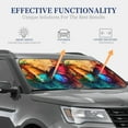 thumbnail image 4 of Saiise Vibrant Rainbow Butterfly A for Foldable Car Sun Shades (2-Pack) Offer Sun Protection with an Easy-fold Design for Convenient Windshield Shading-Medium, 4 of 6