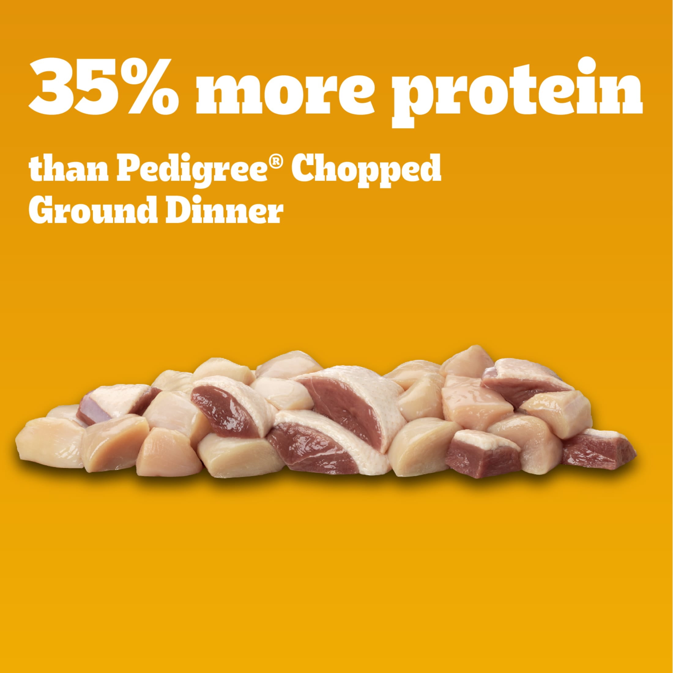 (12 pack) Pedigree High Protein Chopped Chicken & Duck Flavor Adult Soft Wet Dog Food, 13.2 oz Can