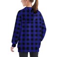 thumbnail image 4 of RXIRUCGD Chandail à Capuche Oversize Col Rond Mode Enfants Manches Longues Chandail 4-14 Ans pour Filles et Garçons, Bleu, Taille : 7 Ans, 4 of 6