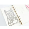 thumbnail image 3 of Portable Stainless Steel Multi Functional Drawing Template Ruler Stencil for Agenda Planner Journal Scrapbook Schedule Diary mobile phone style, 3 of 6