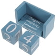 thumbnail image 3 of Desk Block Calendar Decorative Desktop Perpetual Calendar Office Rustic Decoration, 3 of 9