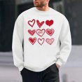 thumbnail image 2 of TEAJOPSUU Men Valentine's Tops Red Heart Printed Shirts Long Sleeve Clothes, 2 of 7