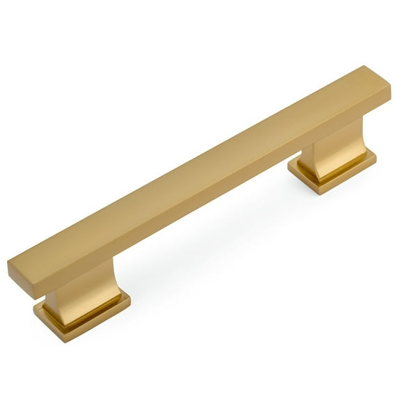 Cosmas 702-5GC Gold Champagne Contemporary Cabinet Hardware Handle Pull - 5" Inch (128mm) Hole Centers