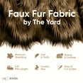 thumbnail image 5 of EOVEA Shaggy Faux Fur Fabric by The Yard - 18" X 60" Inch - Long Pile Fur - Fake Fur Materials - Soft & Fluffy Craft Fabric Supplies for DIY Arts & Crafts, Apparel, Costume, Rug(Dark Brown, Half Yard), 5 of 5
