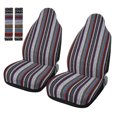thumbnail image 1 of Cubierta asiento delantero 2uds Unique Bargains Protector Cojín Cinturón Seguridad Universal Coche blanco, 1 of 1