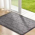 thumbnail image 1 of Tapis de Porte avant Intérieur Extérieur, 24 Pouces x 36 Pouces Antidérapant Absorbant Résistant à la Saleté, Tapis de Bienvenue Lavable Profil Bas pour Entrée Animaux et Chiens, Gris Foncé, 1 of 4