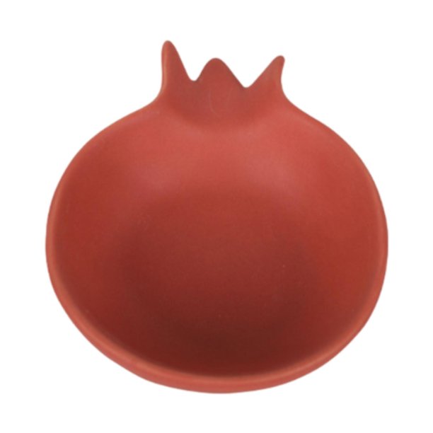 Bandeja de joyería Dismento de baratijas decorativo Cerámico Tazón elegante Plato de dulces para un tazón para pulseras Regalo para mujeres decoración Rojo