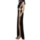 thumbnail image 2 of VISgogo Vestido Largo para Mujer, Hombro Oblicuo Hueco hacia Fuera Color Sólido Vestido de Una Pieza con División Alta VISgogo moda, 2 of 3
