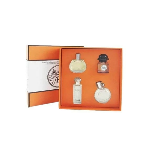 Hermes 4 piece womens miniature gift set 4 x 7.5 ml NIB