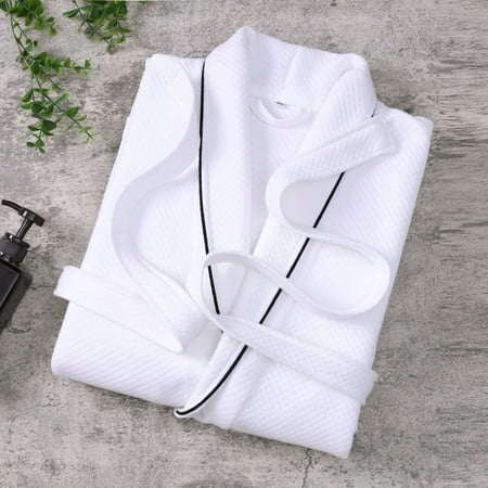 

CHGBMOK Clearance Pajamas for Men Casual Kimono Robe Extra Long Spa Bathrobe Pockets Turkish Hotel Nightgown Solid