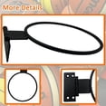 thumbnail image 3 of HLONK 2 Pcs Basketball Holder Wall Mount   Collapsible Basketball Racks  Metal Ball Holders for Basketball Football Volleyball  Wall Decor for Display, 3 of 7