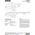 thumbnail image 2 of Kohler K-2979-1-0 Tresham Top & Basin Lavatory Sink with Single Faucet Hole, White, 2 of 3