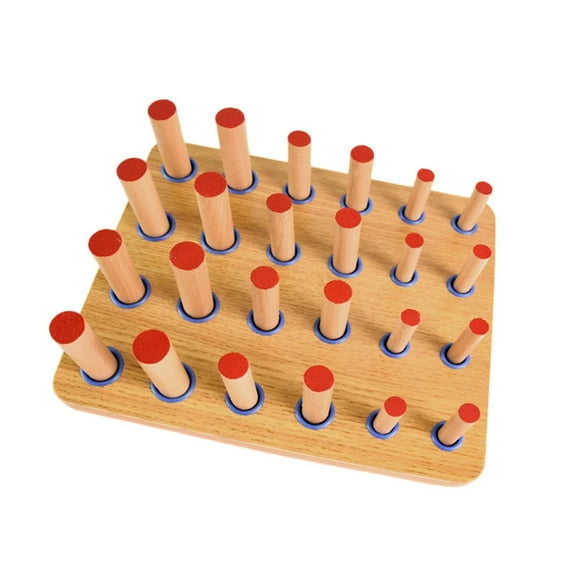 Wswqop Finger Arm Exerciser Stroke Training Equipment Activities Wooden Pegboard Stroke