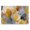 Warm Layered Oblong Shapes, variant on Stupell Industries Contemporary Paint Drip Blossoms Black Framed Floater Canvas Wall Art, design by Jacky Ngan
