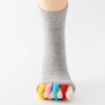 thumbnail image 3 of 5-Toe Socks for Men & Women – Breathable Cotton Athletic Toe Socks, Anti-Blister & Moisture Wicking for Running, Yoga, Hiking & Daily Comfort, 3 of 6