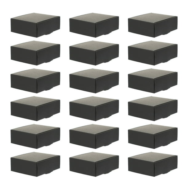 Cajas de baratijas de tarjetas negras de 20 piezas cajas de paquete de dulces Cajas de galletas de fiesta Cajas de regalo