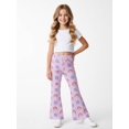 thumbnail image 2 of Girls Flare Pants, AI Digital Print Bell Bottoms,All-Season Sizes 3-13Y, 2 of 6