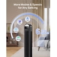 thumbnail image 3 of DREO 42" Tower Fans for home, Standing Bladeless Fan with Remote, 90° Oscillating Fan with LED Display, 12H Timer, 6 Speeds, 4 Modes, 26 ft/S High Velocity, Ultra Quiet Bedroom Fans, 3 of 7