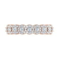 thumbnail image 3 of 3/4 Carat Diamond Wedding Band Ring in 14K Rose Gold (Ring Size 10) (SI1-SI2 Clarity), 3 of 4