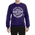 thumbnail image 2 of Wild Bobby, Pop-Pop Man Myth Legend Funny Dad Uncle Papa Granpa Dad Gift, Father's Day, Unisex Crewneck Graphic Sweatshirt, Purple, X-Large, 2 of 4
