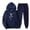 Blue, variant on aohooy Sweat Pants and Hoodie Set Women,2 Pc Sweatsuit Set for Women Cute Printed Oversized Pullover Hoodie Sweatshirt Matching Sweatpants Tracksuit 2024 Gray,XL